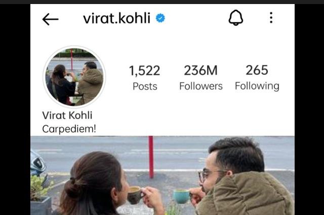 కోహ్లి ఇన్స్టాగ్రామ్ అకౌంట్ మాయం..